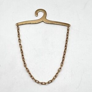 18K‎ Yellow Gold Electroplate Hanger Charm Chain Colibri Jewelry Made USA